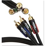 Amazonベーシック RCA コンポーネントビデオケーブル (1.8m) [フラストレーションフリーパッケージ(FFP)]