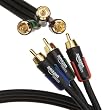 AmazonBasics 3 x RCA-Stecker Komponenten Video-Kabel 1.8m [Amazon Frustfreie Verpackung]