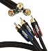AmazonBasics RCA Component Video Cable (6 Feet / 1.8 Meters) [Amazon Frustration-Free Packaging]