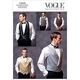 Vogue Patterns V7488 Men's Vests, All Sizes