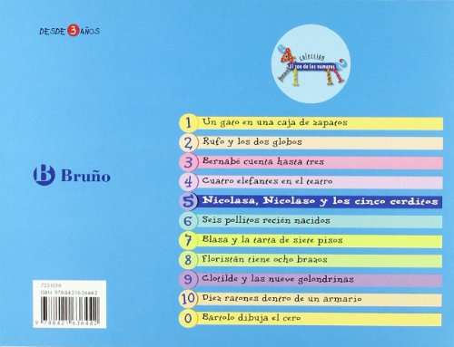 Cover image : Nicolasa, Nicolaso y los cinco cerditos/ Nicolasa, Nicolaso and Five Piglets: Juega Con El 5 (Zoo; Zoo De Los Numeros) (Spanish Edition)
