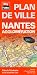 Plan de Nantes et de son agglomération - Avec localisation des stations Bicloo