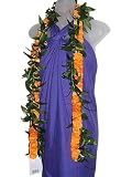 HAWAIIAN PREMIUM ILIMA MAILE WRAP SILK 60" LEI