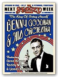 Benny Goodman by Reproduction Vintage Poster 24"x17" Art Print Poster Vintage Concert Poster