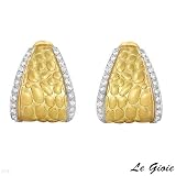 Le Gioie! Made in Italy Vibrant Earrings With Super Clean GH/VVS Diamonds Made of 18K Gold