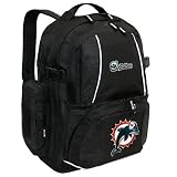 Concept One Miami Dolphins Black Trooper Backpack