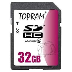 TOPRAM 32GB CLASS 10 SDHC High Speed Flash Memory Card