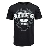 Iron Man 3 Property Of Stark Industries T-shirt (Extra Large, Charcoal Heather)