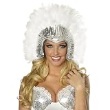 White Vegas Showgirl Headpiece Adult (One-Size)