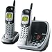 Uniden DXAI5588-2 5.8 GHz Analog Cordless Phone with Dual Handsets (Silver and Black)