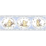 Classic Pooh™ and Piglet Wallpaper Border - Blue