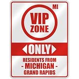 VIP ZONE  ONLY RESIDENTS FROM GRAND RAPIDS  PARKING SIGN USA CITY MICHIGAN