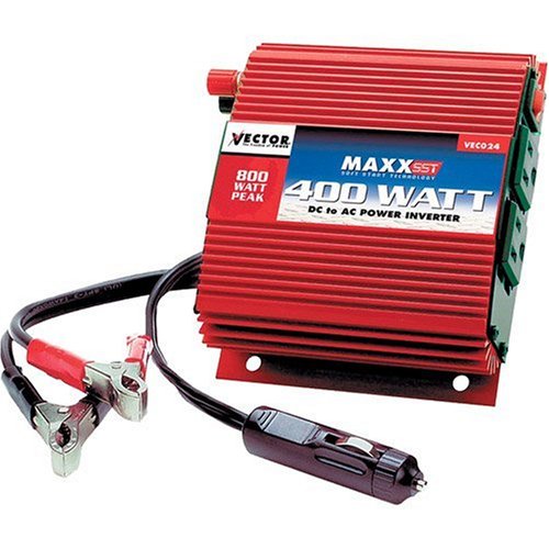 Vector VEC 024B 400-Watt D/C to A/C Power Inverter with Power Level Meter
