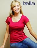 Bella Ladies' 5.8 oz Cotton Scoop Neck Tee