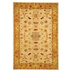 Safavieh Anatolia Collection An543c Handmade Ivory And Gold Hand-spun Wool Area Runner
