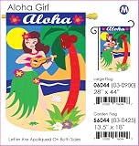 Aloha Girl Garden Flag Indoor/outdoor 13.5 X 18