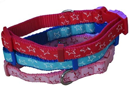 Amazing Products Supplier Adjustable Dog Collar, Blue, 3 Pack