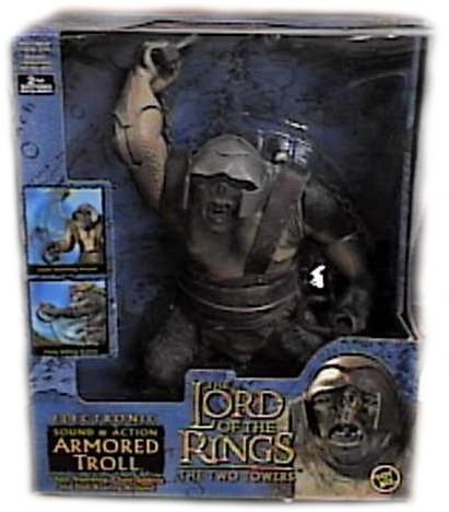 51NC9291QXL The Lord of the Rings Electronic Armored Cave Troll Action Figure