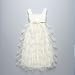 Us Angels Baby Girl Ivory Mesh Tiered Flower Girl Easter Dress 24M