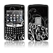 B&W Fleur Design Protective Skin Decal Sticker for Blackberry 8800/ 8820/ 8830/ World Cell Phones