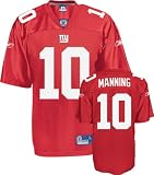 Eli Manning Red Reebok NFL Premier New York Giants Jersey - Medium
