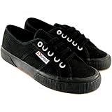 Womens Superga Classic Cotu Canvas Retro Plimsoll Low Top Sneakers