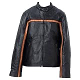 Hand-sewn Pebble Grain Leather Ladies Jacket