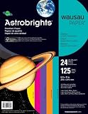 Wausau Astrobrights   Writing Paper, 8.5 X 11 Inches, Festive Assortment, 125 Count (21290)