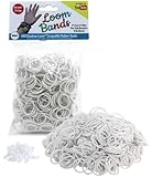 Loom Rubber Bands - 600 Rubber Band Refill Pack (White) - 100% Latex Free