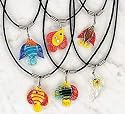Glass Tropical Fish Hawaiian Necklaces (12) Luau/Tiki