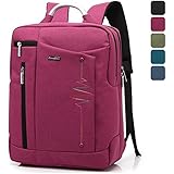 BRINCH&reg; New Style Polyester 15.6 Inch Laptop Backpack with Unique Design of Creative Wave Bubble Foam Padded Laptop Sleeve and Aluminium Handle, Ultra Protective for Macbook Air / Macbook Pro / Laptop / Notebook / Tablet PC / iPad / Ultrabook / Chromebook, 3 Layers and Various Pockets for Books,Phone,Wallets,Adapter and Other Accessories (Purple)