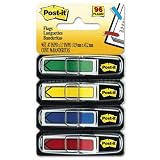 3M Post-it(R) Arrow Flags, Standard Colors, Pack Of 96 Flags