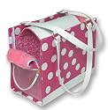 Petmate Soft Sided Pet Carrier Small, Pink/White Polka Dot