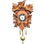 Black Forest Carved Clock - Battery Operated Movement