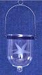 Individually Hand Etched Starfish Glass Candle Lantern 9.5"