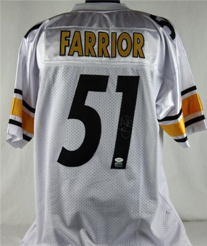 Steelers James Farrior Authentic Autographed/Hand Signed Jersey JSA #g08197