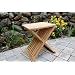 Teak Wood Folding Shower Seat, Bench, Stool - Bath, Sauna Seating