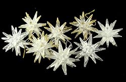 Club Pack Of 144 Glitter Moravian Starburst Christmas Ornaments