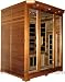 3 Person Sauna 7 Carbon FIR FAR Infrared Heaters +1 Ceramic Floor Heater Red Cedar Wood New