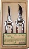 English Garden Pruning Tools - 2 Piece Hardwood and Stainless Steel Set