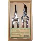 English Garden Pruning Tools - 2 Piece Hardwood and Stainless Steel Set
