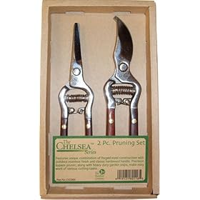 English Garden Pruning Tools - 2 Piece Hardwood and Stainless Steel Set from Hand Garden Tools