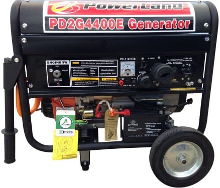 Powrland PD2G4400E Dual Fuel Gas and LPG Generator, 4400-watt