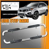 Kia Sorento Side Step Bars Nerf Bars - Polished Stainless Steel. Fits 2003,2004,... by OC Parts