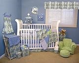NANTUCKET BLUE - 4 PC CRIB SET - BABY BEDDING SETS