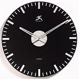 Infinity Instruments Black Night - Mirrored Glass Wall Clock