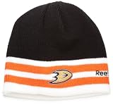 NHL Men's Face Off Cuffless Knit Hat (Anaheim Ducks, One Size Fits All)