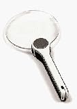 Electronics : GX Optical Opticron 51290 Aspheric Hand Magnifier, 90mm Diameter, 2.3X Magnification, Highest Quality, PMMA frameless lens with contoured handle and soft pouch