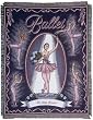 Girls Purple Ballerina Ballet Poses Dancer Tapestry Throw Blanket 40" x 50"