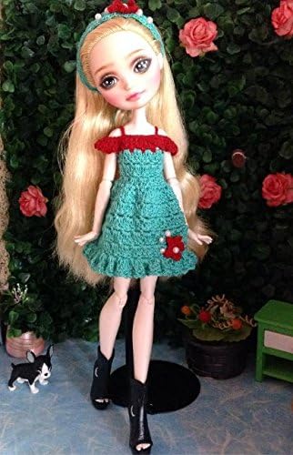 Outfits for Ever After High, Crochet Doll Dress + Headband